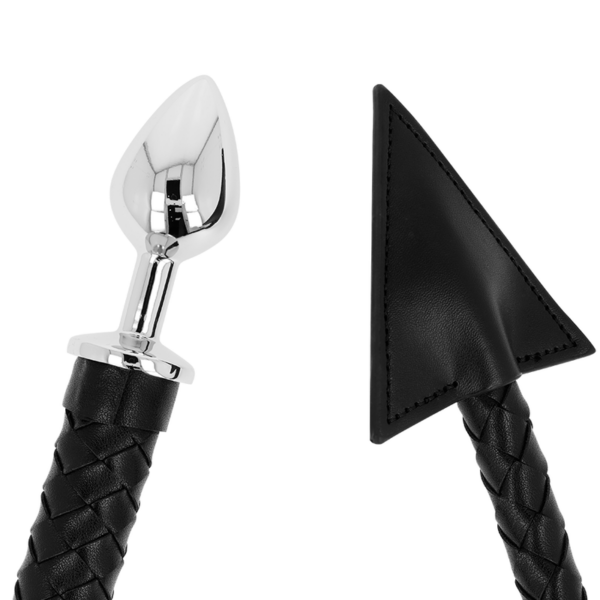 OHMAMA FETISH - COLA DE DIABLO PLUG ANAL CUERO Y METAL 7 CM