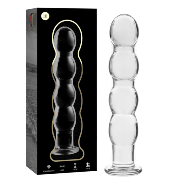 NEBULA SERIES BY IBIZA - MODELO 10 DILDO CRISTAL BOROSILICATO 16.5 X 3.5 CM TRANSPARENTE