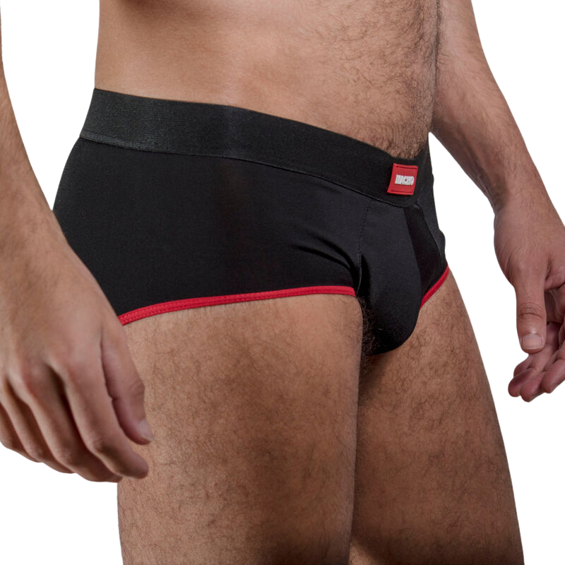 MACHO - MS24R CALZONCILLO BRIEF DARK ROJO L